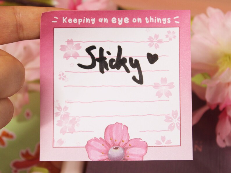 Eyeball Flower Sticky Notes With 50 Pages - Etsy