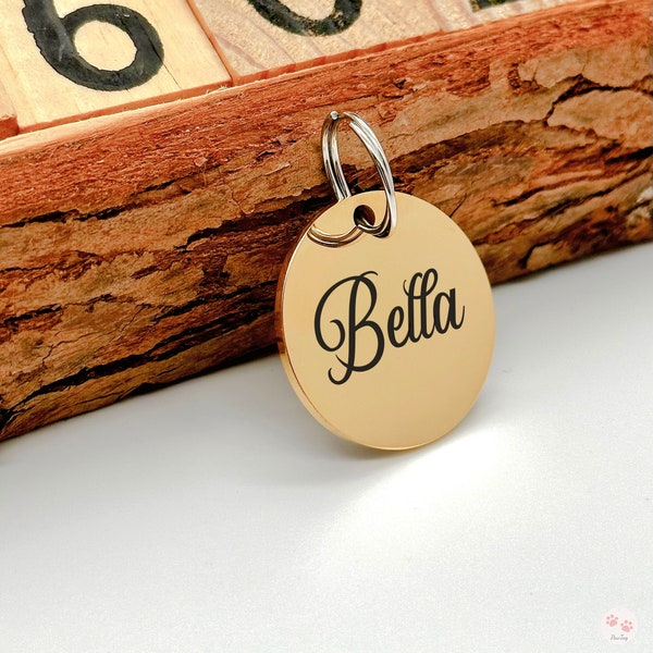 Personalized Custom Pet Tag Dog Tag Cat Tag ID Tag Name Tag Stainless Steel Collar Engraved Lover Gift