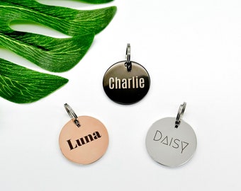 Personalized Custom Pet Tag Dog Tag Cat Tag ID Tag Name Tag Stainless Steel Tag Collar Tag Engraved Name Tag Lover Gift