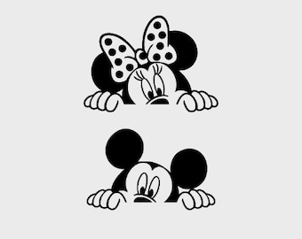 Peeking svg, Mouse Face svg, Mouse svg, Family Birthday Party svg, Kids Birthday svg, Party svg
