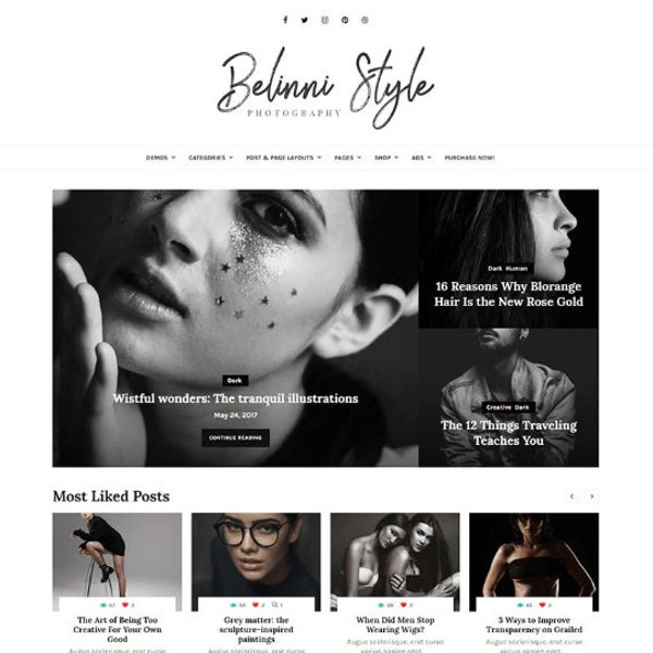 Blog & Magazine WordPress Theme, wordpress blog theme, blog template wordpress, website design wordpress, blogger template responsive