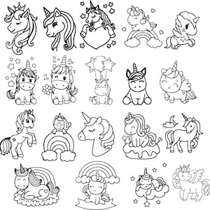Mädchen Einhörner svg png. Einhorn svg datei für Cricut und Silhouette einfach zu schneidende Einhorn SVG-Dateien für Cricut