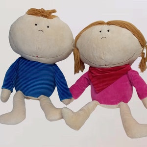 Super soft large plush dolls girl boy children baby cuddly toys cuddle dolls children pillow XL38cm