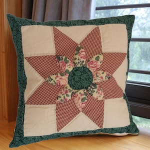 Pillowcases Cushion cover Cotton Patchwork Decorative Pillows Throw Pillows Sofa Cushions Home Decoration Country House 40*40 cm Square with Zipper