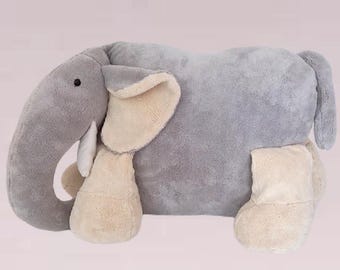 XXL Plush Elephant Cushion, Soft and Fluffy, Animal-Shaped Stuffed Animal Pillow, Decorative Pillow for Easter, Christmas, Toys, and Gifts, 63 cm