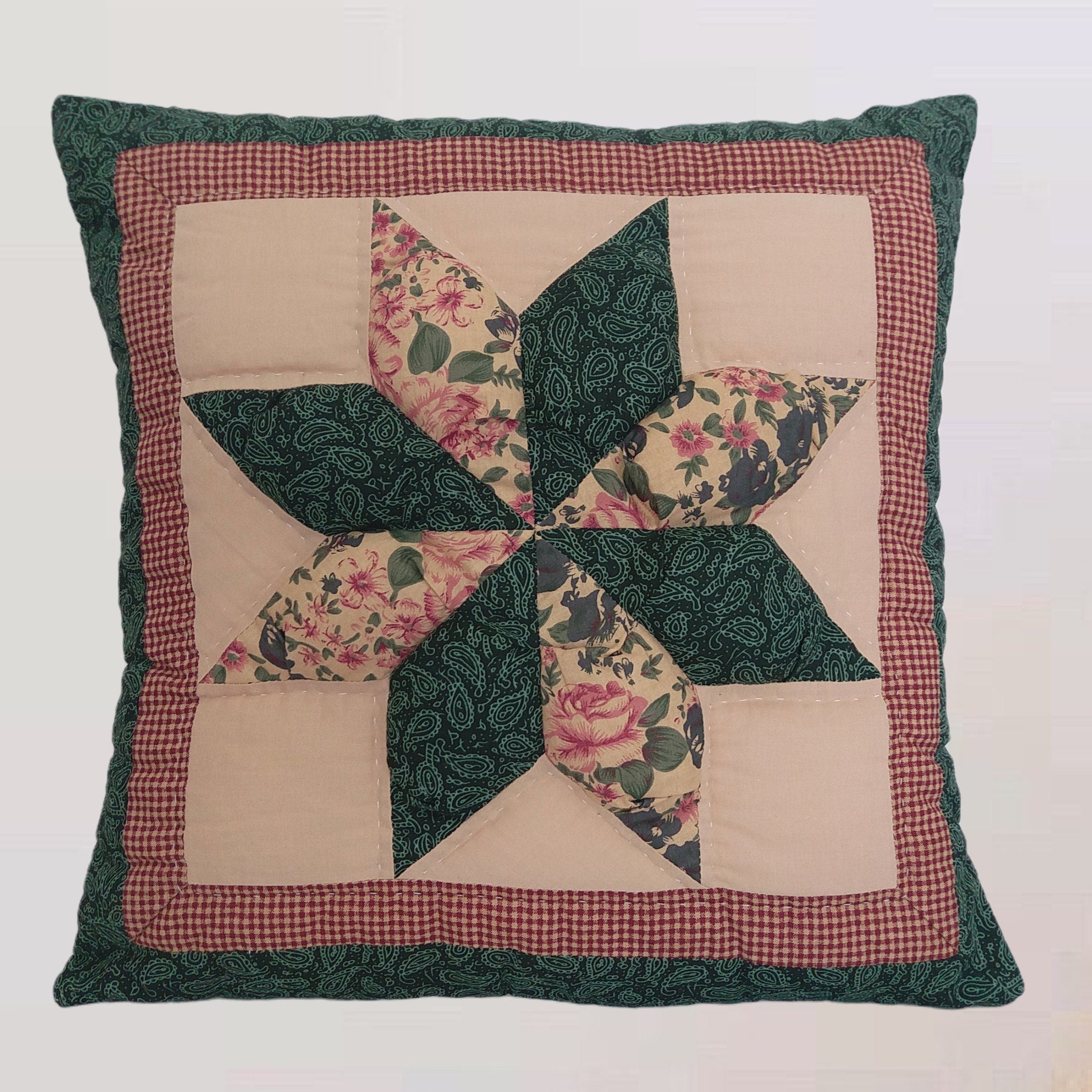 Cotton Patchwork Cushion Covers, Decorative Cushions, Sofa