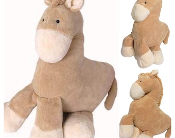 XXL Large Soft Plush Horse Pony Stuffed Animal Cuddly Pillow Animal Shape Decorative Pillow Children's Pillow Easter Christmas Toy Gift 50 cm