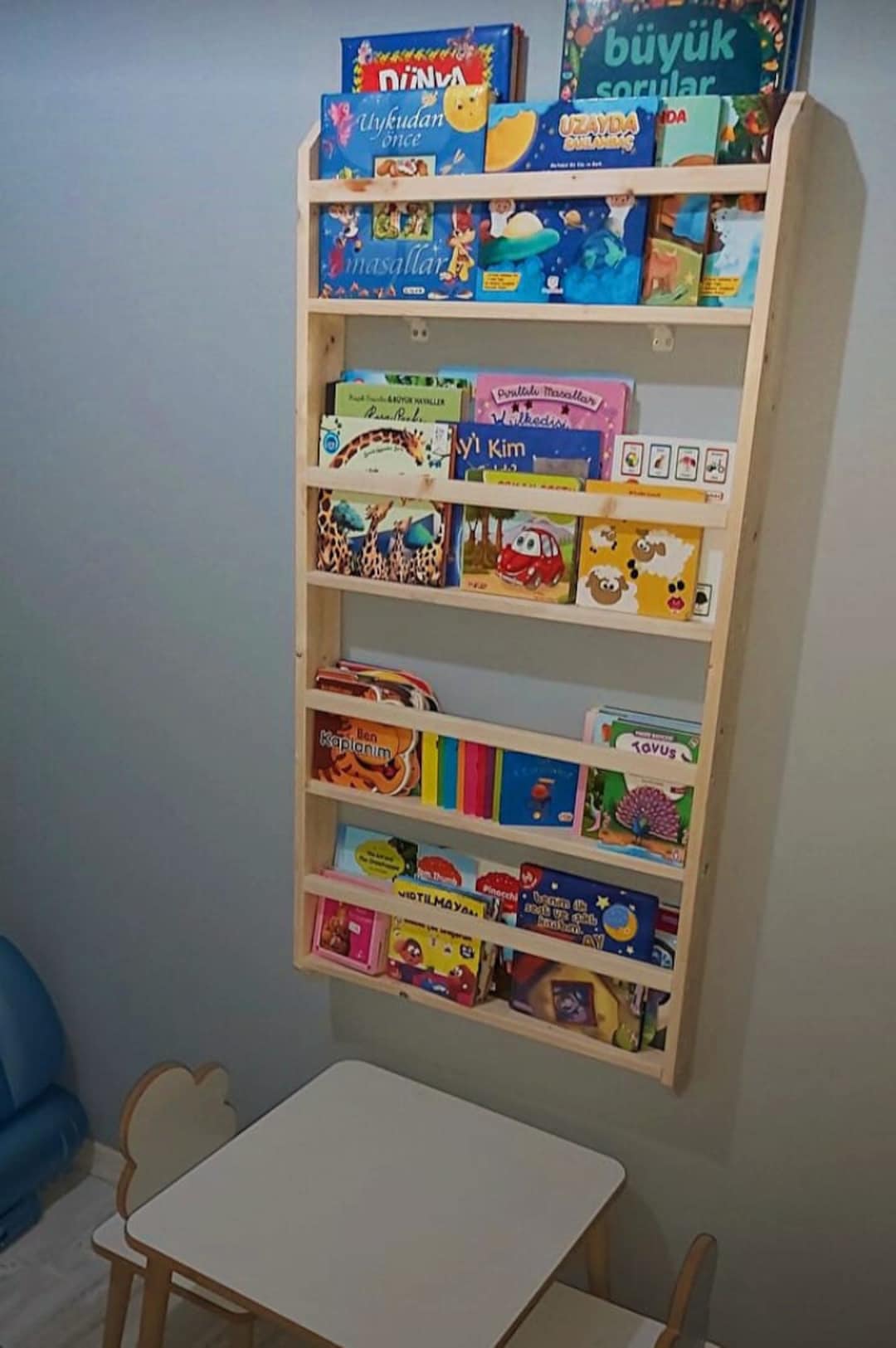 Children's Room Library Bookshelf for Children Etsy