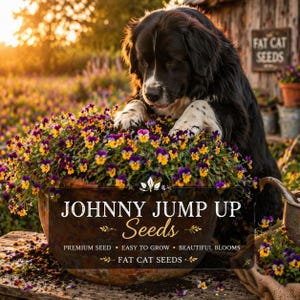Johnny Jump-Up Viola Seeds – Tricolor Purple Yellow Blooms, Easy Garden Annuals