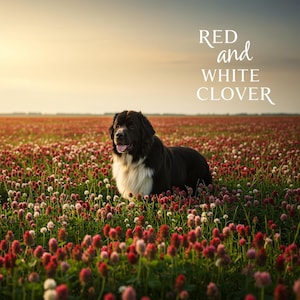 White & Red Clover Mix Seeds! Beautiful together! Get your White Dutch and Red Crimson Clover Seeds and transform your Yard! Outstanding!