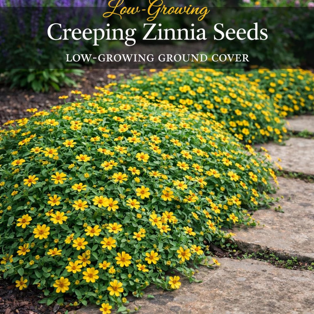 Creeping Zinnia Seeds – Low Growing Ground Cover – Sanvitalia