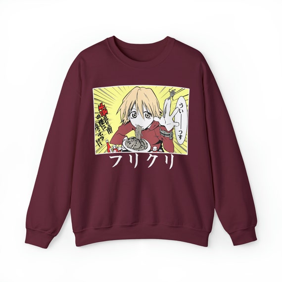Unisex FLCL Anime Sweater, Fooly Cooly Manga Tee, 90s Anime Shirt