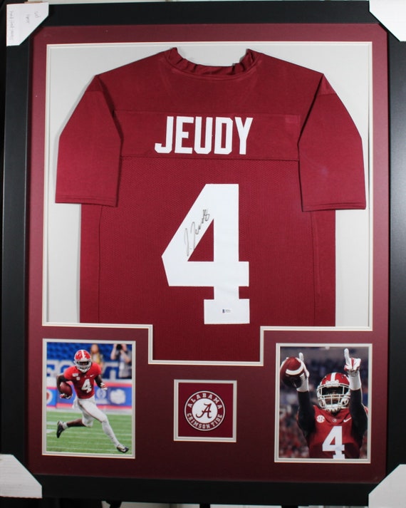 Jerry Jeudy (alabama Tower) Signed Autographed Framed Jersey