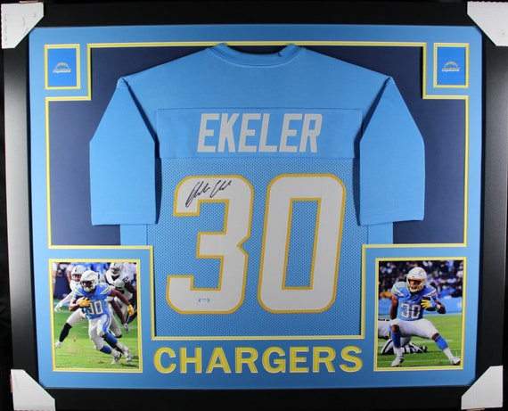 Austin Ekeler (los Angeles Chargers Powder Blue Skyline) Signed