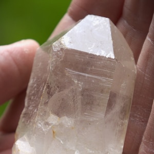 Natural Tibetan Quartz Crystal Point: Healing Energy Gemstone