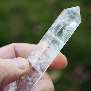 Tibetan Quartz Crystal Point: Cut & Polished Gemstone for Healing