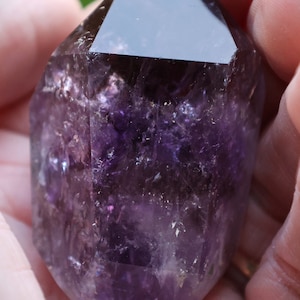 Cut & Polished Amethyst Crystal: Home Energy Cleansing, Meditation