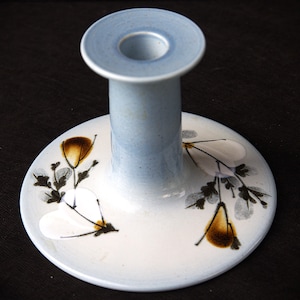 Vintage Royal Copenhagen Candlestick: 1960s Danish Faience Porcelain
