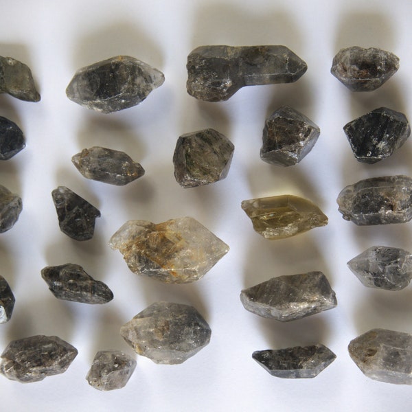 Beautiful Natural Unique Dark Tibetan Quartz Crystal Lot, Raw Himalayan Smokey Tibetan Quartz Crystal 1 Pound Lot. FREE SHIPPING.