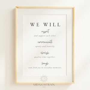 Mission Statement Wall Art Family Value Poster Family Wall Decor Family Prints Home Signs Home Decor Living Room Prints Entryway Print