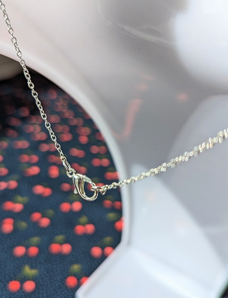 Cute seagull necklace, seagull and fish, seaside jewellery image 6