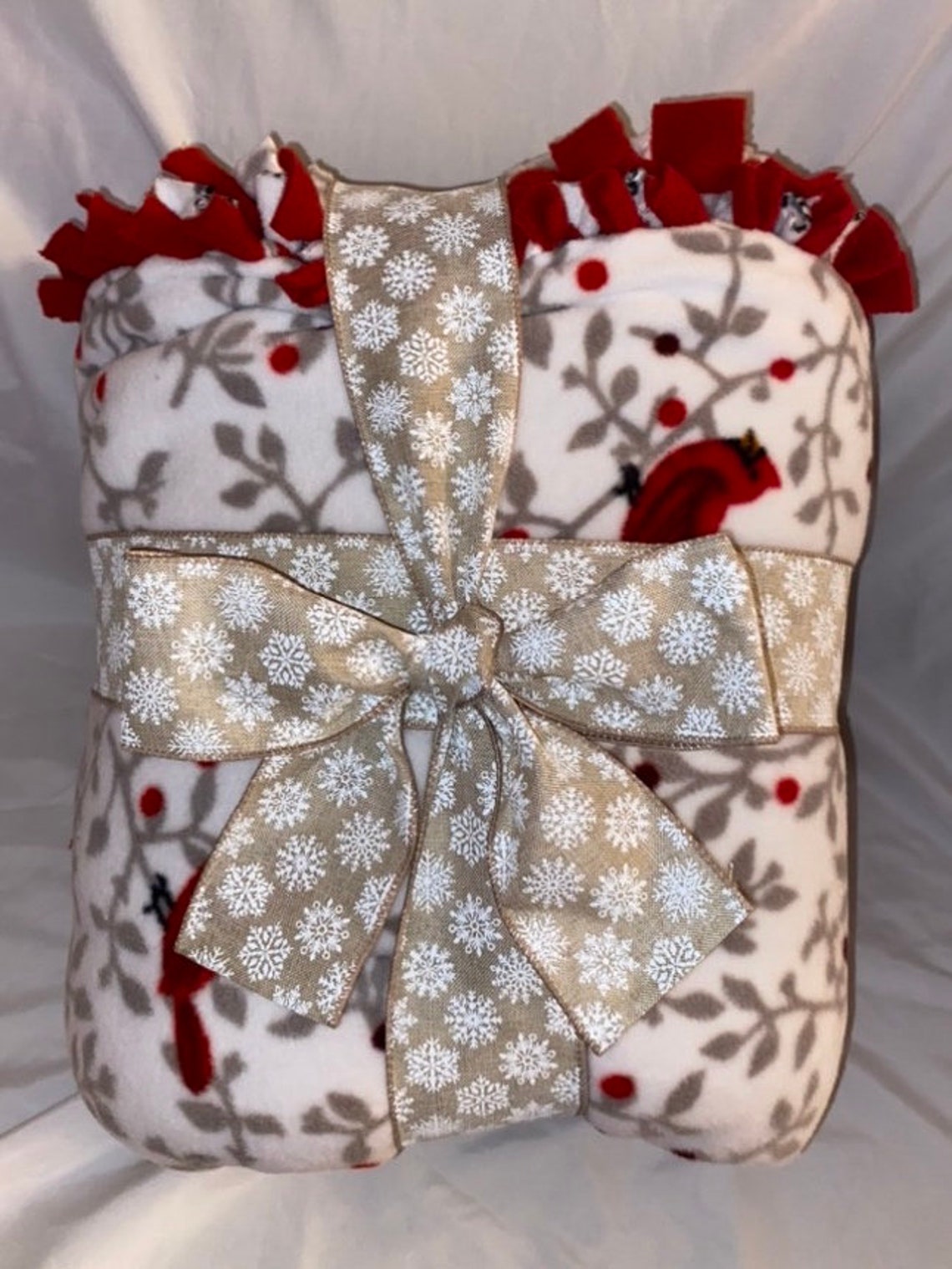 Fleece Tie Knot Blanket Fleece Blanket Adult Blanket Soft Etsy