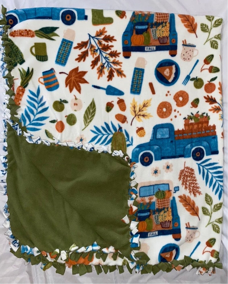 Fleece Tie Knot Blanket, Fleece Blanket, Adult Blanket, Soft Blankets