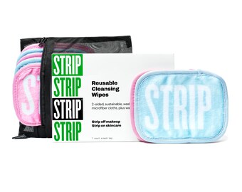 Strip Reusable Makeup Wipes  Blue&Pink