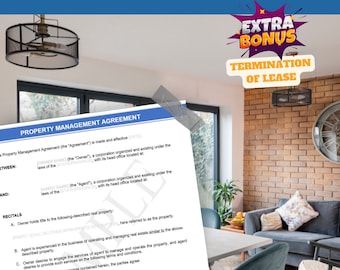 Plantilla de contrato de prórroga de arrendamiento: PDF y Word personalizables