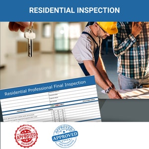 Professionals Residential Final Systems Inspection Checklist | Contractor Safety & Quality Template