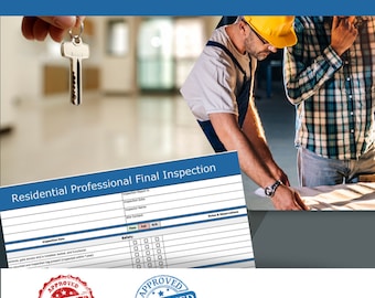 Lista de verificación para la inspección final de sistemas residenciales para profesionales / Plantilla de seguridad y calidad para contratistas