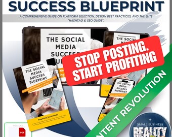 Sistema de estrategia de contenido para redes sociales / Planificador de crecimiento de 30 días (Descarga en PDF)