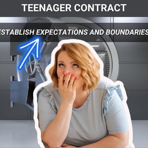 TEENAGER CONTRACT! Establish expectations and boundaries and get it in writing! Includes contract, how-to, and consequence/incentive lists