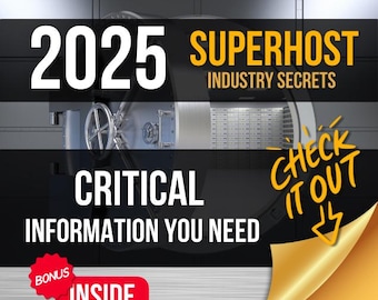¡Secretos de SuperAnfitrión! ¡Una hoja de ruta imprescindible para convertirse en SuperAnfitrión! ¡Inspección de alquiler ADICIONAL!