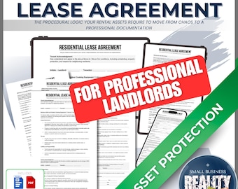 Contrato de arrendamiento residencial para propietarios profesionales (descarga digital)