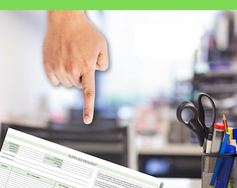 Solicitud de suministro editable: Excel y PDF