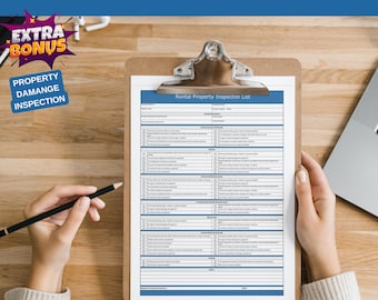 Lista de verificación de inspección de alquiler: Auditoría de entrada y salida (Plantilla de daños a la propiedad)
