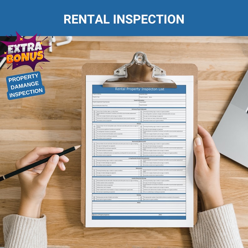 Rental Inspection Checklist: Move-in/move-out Audit (property Damage ...