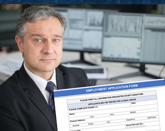 Plantilla de solicitud de empleo personalizable: Formulario de 6 páginas (formatos Word y PDF)