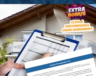 Lista de verificación previa a la inspección del inquilino y paquete de arrendamiento (PDF)