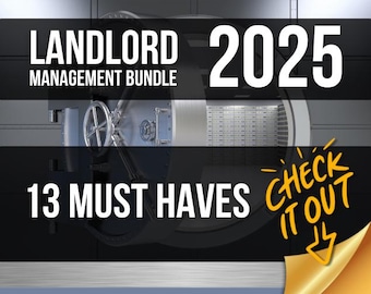 Paquete de documentos para propietarios: 13 formularios de alquiler personalizables (WORD y PDF)