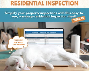 Lista de verificación de inspección profesional residencial: ¡personalícela para que coincida con su marca/comercio/profesión!