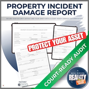 Property Incident Report & Damage Audit (Digital Download)