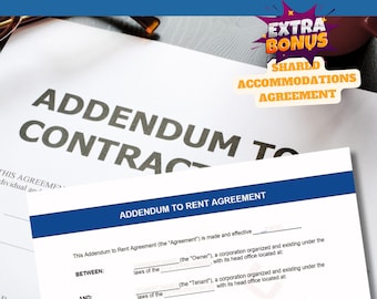 Plantilla de anexo de arrendamiento: Contrato de alojamiento compartido (Extra)