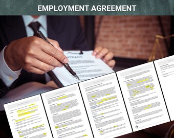 CONTRATO DE TRABAJO - Documento WORD editable (páginas tamaño legal) ¡Imprescindible!