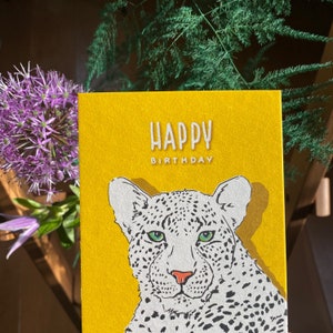 Postkarte mit Leopard "LULO" von illi
