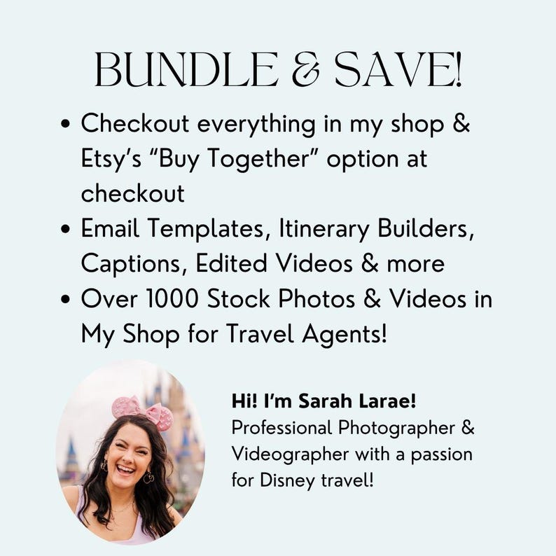 WDW Travel Agent Social Media Videos, Reels & Tiktoks, Vertical Videos for Travel Planners, WDW Travel Agent Templates, Social Media Manager image 5