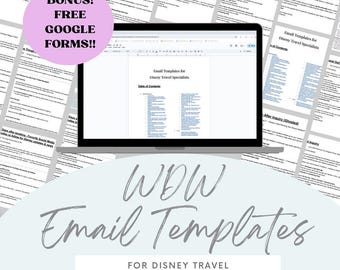 WDW Email Templates for Travel Agents, WDW Travel Email Scripts, CRM Email Scripts, Travel Joy Email Templates