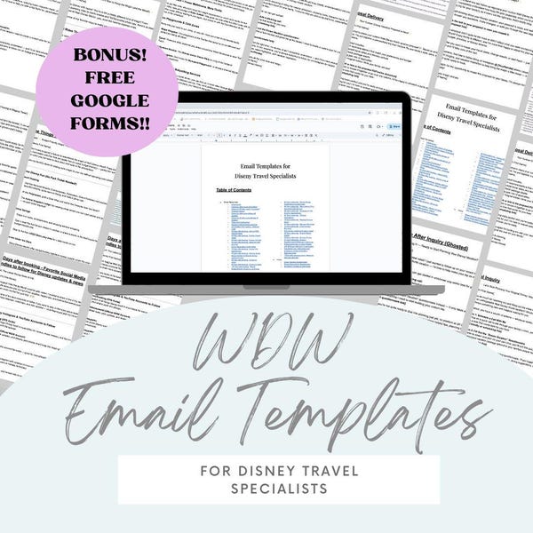 WDW Email Templates for Travel Agents, WDW Travel Email Scripts, CRM Email Scripts, Travel Joy Email Templates
