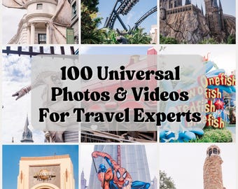 Universal Travel Agent Templates, Social Media Templates, Travel Agent Instagram, Orlando Theme Parks, Canva Templates, travel agent flyers